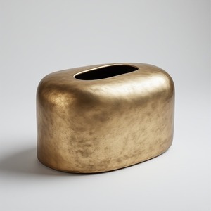 Boîte à mouchoirs en métal multifonctionnelle de qualité supérieure, fabrication artisanale et durable, design personnalisable pour la maison, l'hôtel et le bureau - Product Image 3