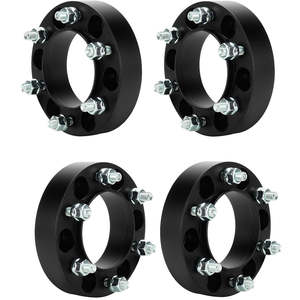 Entretoises de roue forgées 6x5.5 1.5 pouces 20mm, lot de 4, motif 6x139.7mm avec goujons et écrous 12x1.5, adaptateur de roue en alliage - Product Image 2