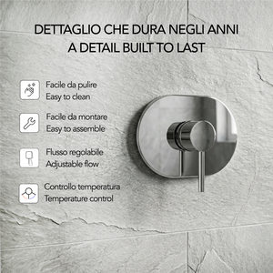Miscelatore Doccia Incasso Cromato Koricini Fiemme - Arredo Bagno - Product Image 3