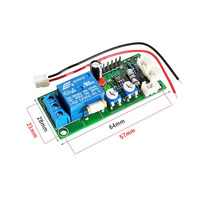 Module de déclenchement par capteur de vibration Taidacent DC 12V pour système d'alarme DIY, capteur de choc, module de relais avec temporisation réglable