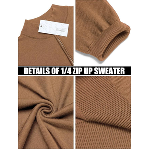 Suéter de Punto Personalizado para Hombre, de Invierno, Manga Larga, con Diseño Geométrico y Peluche, de Algodón Orgánico BCI Reciclado, de Secado Rápido y Transpirable - Product Image 2