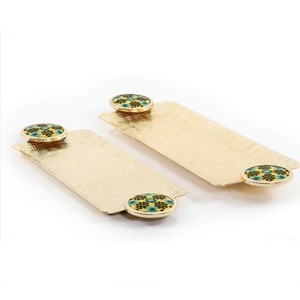 Food Dessert Serving <b>Tray</b> Wooden Serving <b>Tray</b> For Home Hotel Restaurant Dinnerware Food Serving Dish <b>Round</b> <b>Trays</b> Handcrafted - Product Image 2