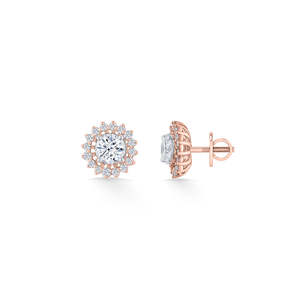 <b>Rose</b> <b>Gold</b> Pearl <b>Stud</b> <b>Earrings</b> for Women-Trendy Religious Party Jewelry Gift - Product Image 5