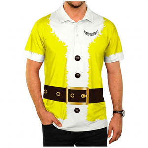Débardeur tricoté décontracté pour homme, motif Père Noël, rouge et blanc, boutonné sur le devant - Product Image 3