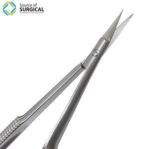 Tijeras de resorte Mango largo Tijeras de resorte de alta calidad con cuchillas curvas afiladas Extensiones de pestañas Cómodas - Product Image 3