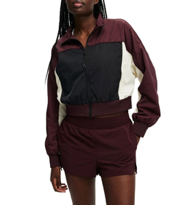 Cortavientos ligero de secado rápido para correr para mujer, chaqueta deportiva para gimnasio, nuevo estilo personalizado, cortavientos recortado para mujer - Product Image 5