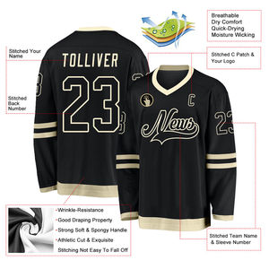 Jersey de Hockey Personalizado Impreso, Jersey de Hockey sobre Hielo de Sublimación de Primera Calidad, Precio al por Mayor, OEM, Transpirable, Personalizado y Moderno - Product Image 3