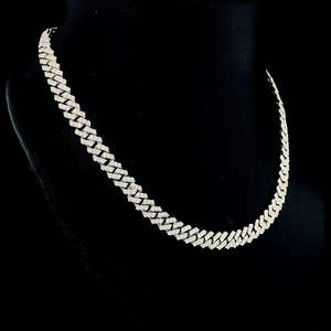 15mm coupe ronde VVS Moissanite diamant cubain lien chaîne glacé bijoux pour hommes en argent Sterling 925 - Product Image 2