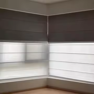 Persianas Romanas con Sistema de Elevación por Resorte, Tela de Mezcla de Lino Resistente a la Humedad y con Filtro de Luz, para Cocina, Más Vendidas - Product Image 1