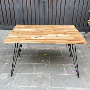 Pieds de meubles industriels en acier style épingle à cheveux CHB68045, 71 cm de hauteur, thermolaqués pour tables de cuisine et d'hôtel modernes, en fer - Product Image 5