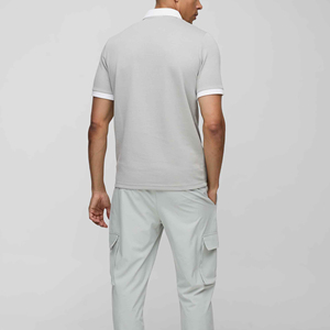 Algodón transpirable de talla grande para hombre para Polo Diseños OEM personalizados y técnicas impresas de estilo informal de punto con logotipo - Product Image 6