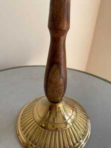 Loupe de table en laiton et bois - Product Image 3