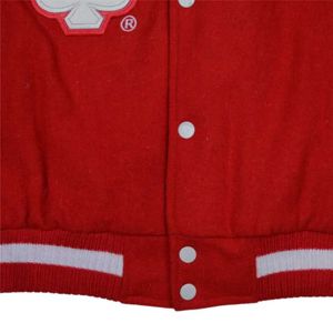 Veste Letterman pour hommes Corps en laine cachemire rouge et manches en cuir véritable blanc Vêtements grecs Vêtements d'extérieur universitaire fraternité - Product Image 6