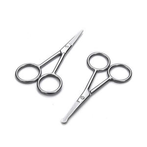 Trang Điểm Kéo Mũi Tóc Tròn Tip Kéo Thép Không Gỉ Cùn Tip Cắt Kéo Cho Lông Mày - Product Image 4