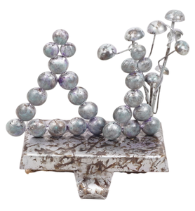 Soporte Decorativo para Calcetines de Metal Ecológico con Gancho en Acabado Blanco Desgastado, Diseño Personalizado, Ancho - Product Image 1