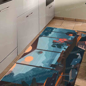 Alfombra Moderna Urbana con Estampado, Decoración de Habitación Estilo Anime Lo-Fi, Alfombra de Terciopelo de Lujo - Product Image 2