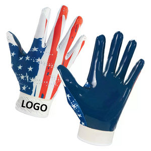 Gants de receveur de football américain pour jeunes avec une adhérence de haute qualité, logo personnalisé, caractéristiques exceptionnelles pour les joueurs - Product Image 3