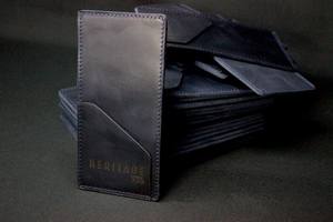 โฟลเดอร์ใบเสร็จหนังแท้โลโก้ที่กำหนดเอง LBH-0183สมุดเช็คโลโก้ตามสั่ง - Product Image 4