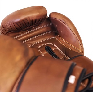 GANTS DE BOXE EN CUIR VÉRITABLE OR MMA TRAINING SPARRING GYM FITNESS GANTS BJJ Gi MARTIAL ARTS WEAR - Product Image 2