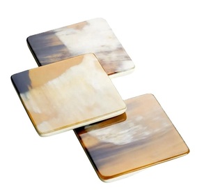 100% Top Quality Ox horn Coaster <b>For</b> Coffee Tea Beer Coaster <b>For</b> Multi Use Hotel Restaurant Home Table <b>Decor</b> <b>Kitchen</b> <b>Item</b> - Product Image 1