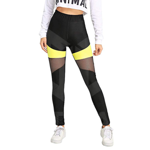 กางเกงโยคะเอวกลางสำหรับผู้หญิง สวมใส่สบาย ระบายอากาศได้ดี ลายเรียบ ดีไซน์ใหม่ล่าสุด รับผลิตแบบ OEM - Product Image 1