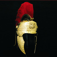 Casque romain prétorien médiéval artisanal en acier doux, réplique de blindage métallique découpé à la presse, 2,2 kg, calibre 18, pour reconstitutions historiques
