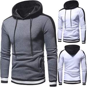 Sudadera con capucha de invierno para hombre Impresión digital con cuentas 100% Algodón Fleece Sudadera con capucha de manga larga - Product Image 1
