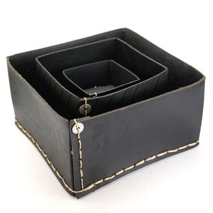 Cesta de Almacenamiento para el Hogar, Fabricada con Caucho Reciclado Ecológico, Personalizable, con Tapa Tejida, para Guardar Neumáticos de Caucho - Product Image 2