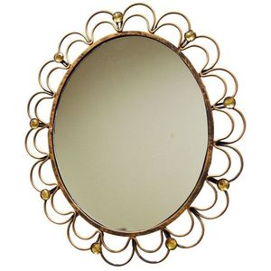 Modern Handmade Modern <b>Gold</b> Color Glass Round Decorative <b>Frame</b> Venetian <b>Mirror</b> Hanging Wall Mounted Home Decor - Product Image 2