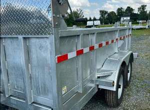 Remorque à benne basculante robuste 6x12 pour usage agricole, système hydraulique durable avec moteur à engrenages, composants principaux pour remorque de tracteur - Product Image 2