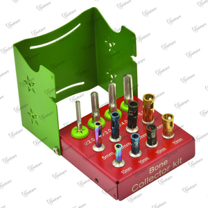 Top Trending Item Kit de colector de huesos dentales profesional con taladros y tapones Implantes Premium Juego dental Instrumentos quirúrgicos - Product Image 1