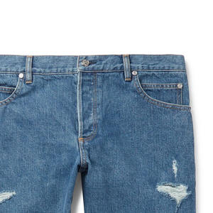 Pantalones cortos desgastados de moda con opción de etiqueta personalizada Ajuste casual Ideal para ropa de calle de verano - Product Image 5