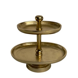 Soporte de Pastel de Metal Dorado de 3 Niveles, Diseño Moderno, Bandeja para Servir Cupcakes y Postres, para Bodas, Fiestas de Cumpleaños, Color Blanco - Product Image 6