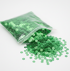 กลิตเตอร์โพลีเอสเตอร์สีเขียวรักษ์โลกแบบหลวมๆ สำหรับตกแต่งเสื้อผ้าและสิ่งทอ - Product Image 2