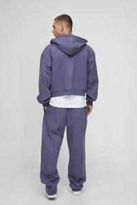 เสื้อฮู้ดผ้าฝ้ายมีฮู้ดเสื้อฮู้ดดีไซน์แบบ100% โลโก้รุ่นสั้น - Product Image 5