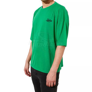 T-shirts surdimensionnés pour hommes de conception haut de gamme avec logo personnalisé, 100% coton uni, décontractés, respirants, séchage rapide, nouvelle arrivée - Product Image 5