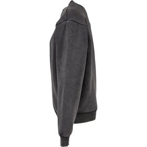 Vente en gros de sweats en molleton de coton blanc coupe ample logo personnalisé pull col rond sweat femme sweat femme - Product Image 2