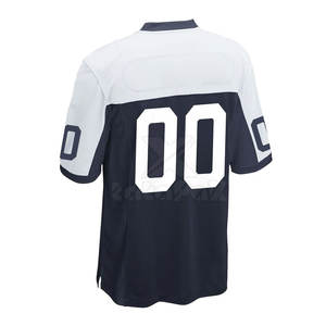 Nouveauté, maillot de football américain pour homme, taille plus, manches courtes, imprimé de haute qualité, maille respirante/polyester, personnalisable, OEM - Product Image 2