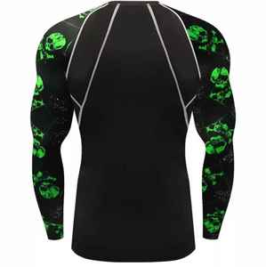 Directo de fábrica Sublimado Jiu Jitsu Rash guards Diseña tu propio Rash Guard personalizado Manga corta Surf Logo MMA BJJ - Product Image 2