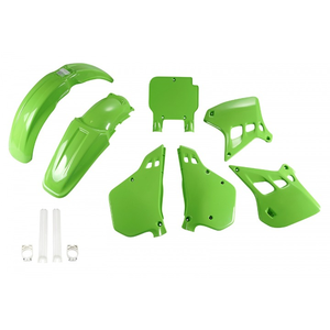 Verde 026 Kit di plastica completa per Kawasaki KX 125 carenatura faro 1990 1991 moto - Product Image 1