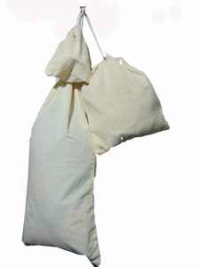 Sac pochette écologique en coton à cordon biodégradable et réutilisable avec logo personnalisé au meilleur prix vente en gros petite toile unisexe - Product Image 2