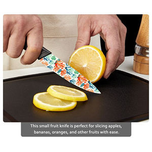 Stock 2 <b>Sets</b> High Quality Ceramic Utility <b>Knife</b> <b>Set</b> Plastic Handles Dishwasher Safe Non-Stick Coating Ambidextrous Multi-Purpose - Product Image 5