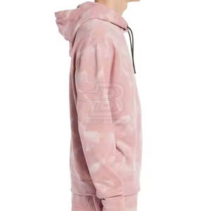 เสื้อมีฮู้ดผ้าโพลีเอสเตอร์ผ้าฝ้ายน้ำหนักเบาลายพระอาทิตย์สีทึบคอลเลกชั่นจากโรงงาน - Product Image 4