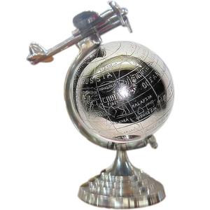 Design Antique en Aluminium Globe Décoratif de Bureau Look Vintage en Métal Article Cadeau en Laiton Globe Nautique Vacances de Noël en Gros - Product Image 3