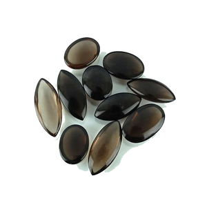 คริสตัลหินธรรมชาติแบบสโมควอทซ์ผสมรูปทรงหลวมการรักษาอัญมณีหลังเบี้ยคริสตัลพลอยทุกรูปทรง - Product Image 4