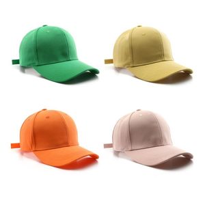 หมวกเบสบอลกีฬาปีกโค้ง6แผงสำหรับนักธุรกิจหญิงหมวกปักโลโก้ตามสั่งสีลูกกวาด - Product Image 2