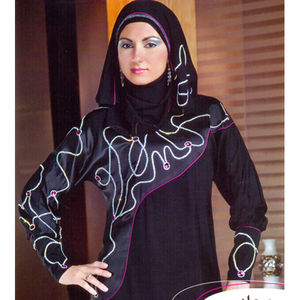 ชุดอาบายาใส่ทำงานทำจากหินแฟชั่นใหม่พร้อมผ้าพันคอหัวสำหรับผู้หญิงมุสลิม - Product Image 1