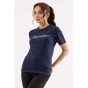 Camiseta azul gráfica para mujer con autocompasión gráfica Casual Comfort Fashion - Product Image 3