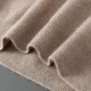 Pull en laine 100% pour homme, automne-hiver, épais, à capuche, avec boutons décoratifs, fermeture éclair, tricot doux, décontracté, confortable, hauts ODM - Product Image 4