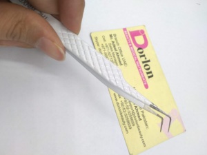 Pinzas de pestañas personalizadas, pinzas de pestañas recubiertas de Color blanco con agarre de diamante, pinzas de pestañas sostenibles con logotipo personalizado para pestañas - Product Image 5